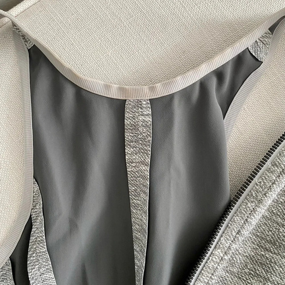 RARE LULULEMON Here  To There High Neck Heathered Gray Tennis Dress Size 2 - Picture 11 of 12